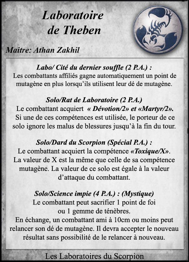 Laboratoire de Theben